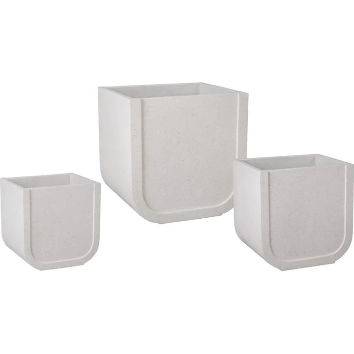 Uri Square Terrazzo Planter - LOOMLAN - Planters