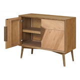 Charlton Natural Solid Oak and Iron Cabinet