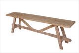 Tucker Natural Wooden Outdoor Bench