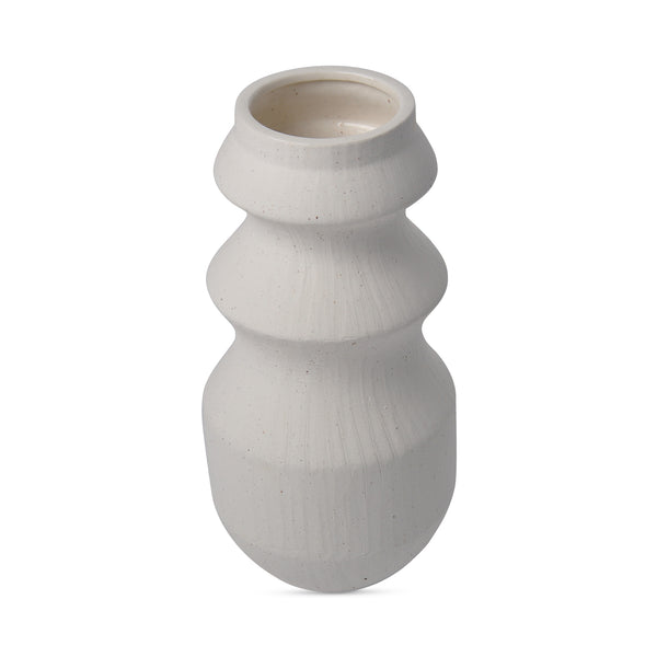 Perri Stoneware Off-White Vase