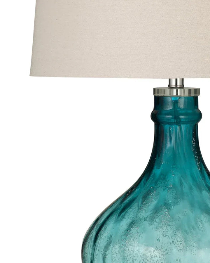 Valarie Blue Art Glass Table Lamp - LOOMLAN - Bassett Mirror - Table Lamps