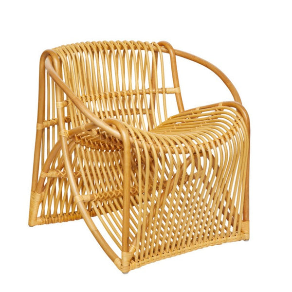 Valencia Rattan Chair Natural Cane Accent Chair-Accent Chairs-Furniture Classics-LOOMLAN