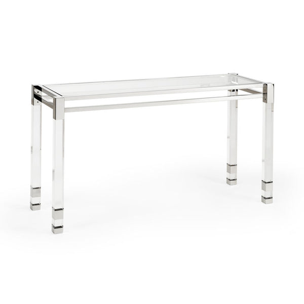 Vancouver Acrylic Made Clear Console Table-Console Tables-Chelsea House-LOOMLAN