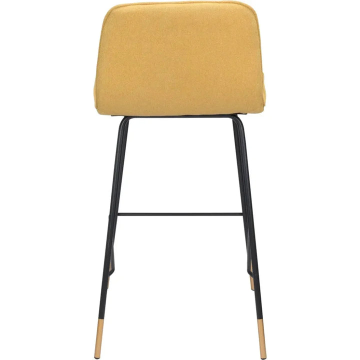 Var Counter Chair Yellow - LOOMLAN - Zuo Modern - Counter Stools