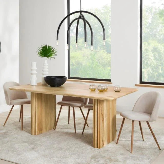 72-Inch Wood Dining Table, Rectangle | LOOMLAN