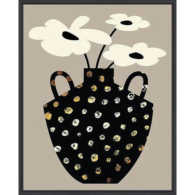 Vase Floral II Artwork d Canvas Floating