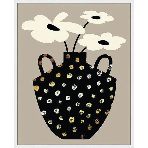 Vase Floral II Artwork d Canvas Floating