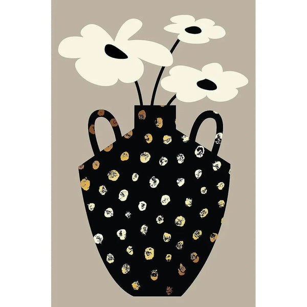 Vase Floral II Artwork d Canvas Floating