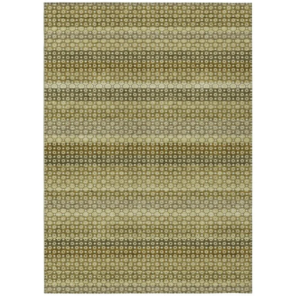 Vektura Green Washable Indoor - Outdoor Rug - LOOMLAN - LOOMLAN Rugs - Outdoor Rugs