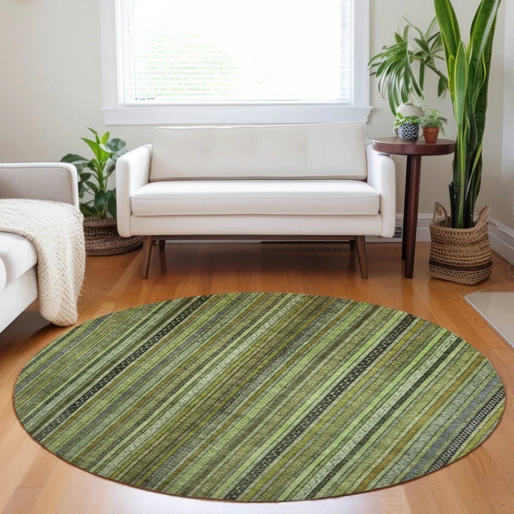 Velatrix Green Washable Indoor - Outdoor Rug - LOOMLAN - LOOMLAN Rugs - Outdoor Rugs
