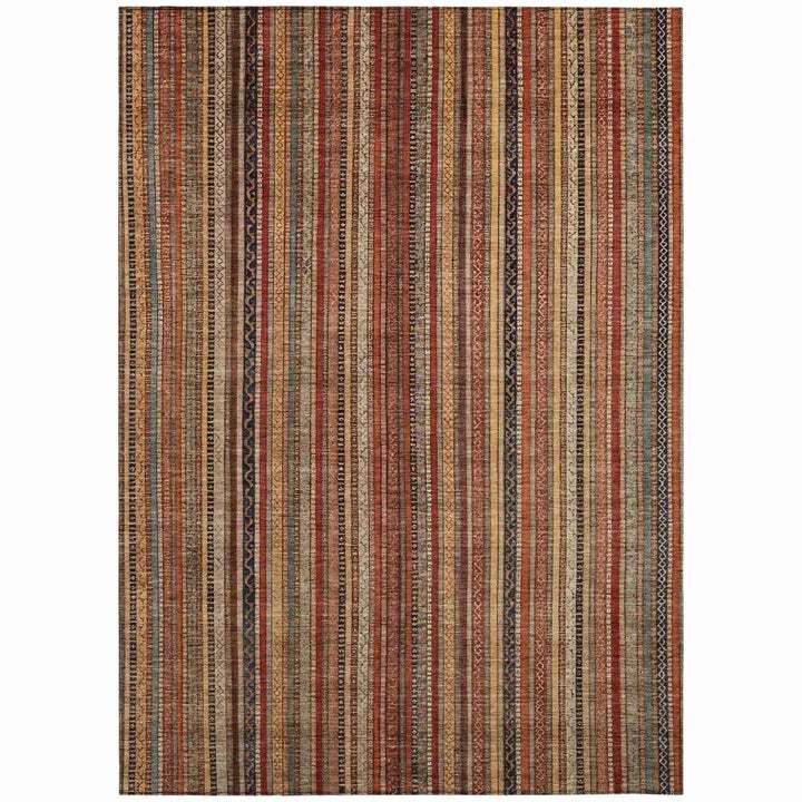 Velatrix Orange Washable Indoor - Outdoor Rug - LOOMLAN - LOOMLAN Rugs - Outdoor Rugs