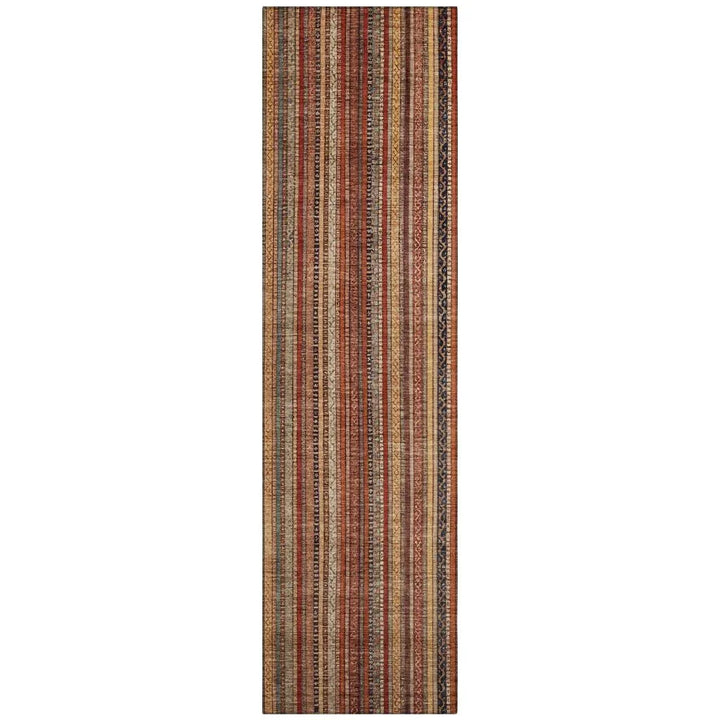 Velatrix Orange Washable Indoor - Outdoor Rug - LOOMLAN - LOOMLAN Rugs - Outdoor Rugs
