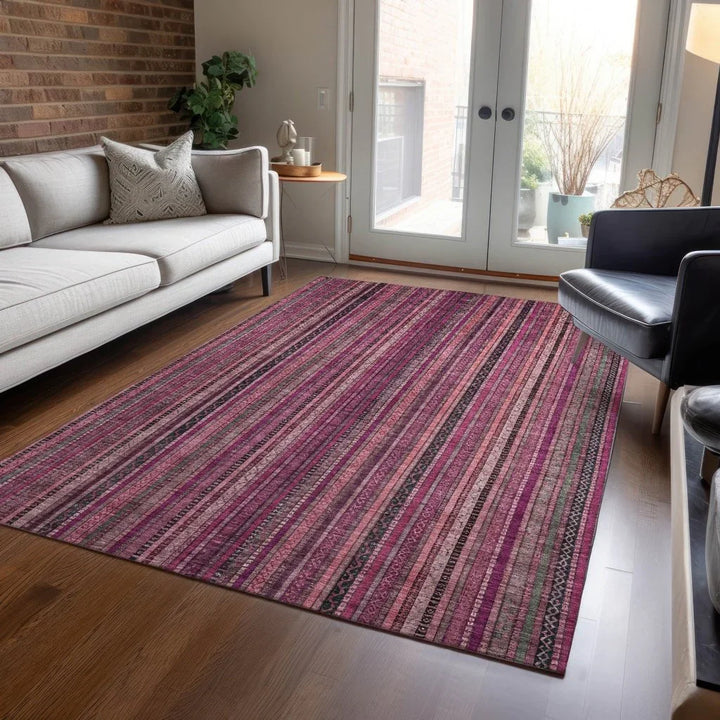 Velatrix Pink Washable Indoor - Outdoor Rug - LOOMLAN - LOOMLAN Rugs - Outdoor Rugs