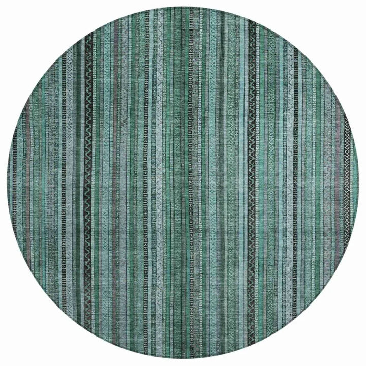 Velatrix Teal Washable Indoor - Outdoor Rug - LOOMLAN - LOOMLAN Rugs - Outdoor Rugs