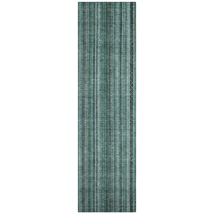 Velatrix Teal Washable Indoor - Outdoor Rug - LOOMLAN - LOOMLAN Rugs - Outdoor Rugs