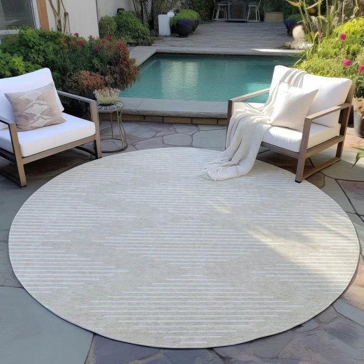 Velina Beige Washable Indoor-Outdoor Rug-Outdoor Rugs-LOOMLAN Rugs-LOOMLAN