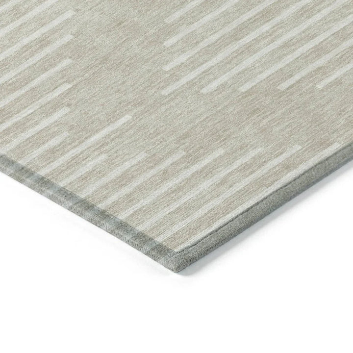 Velina Beige Washable Indoor-Outdoor Rug-Outdoor Rugs-LOOMLAN Rugs-LOOMLAN