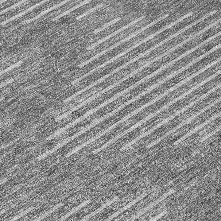 Velina Charcoal Washable Indoor-Outdoor Rug-Outdoor Rugs-LOOMLAN Rugs-LOOMLAN