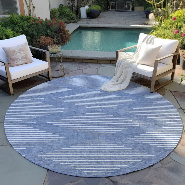Velina Denim Washable Indoor-Outdoor Rug-Outdoor Rugs-LOOMLAN Rugs-LOOMLAN