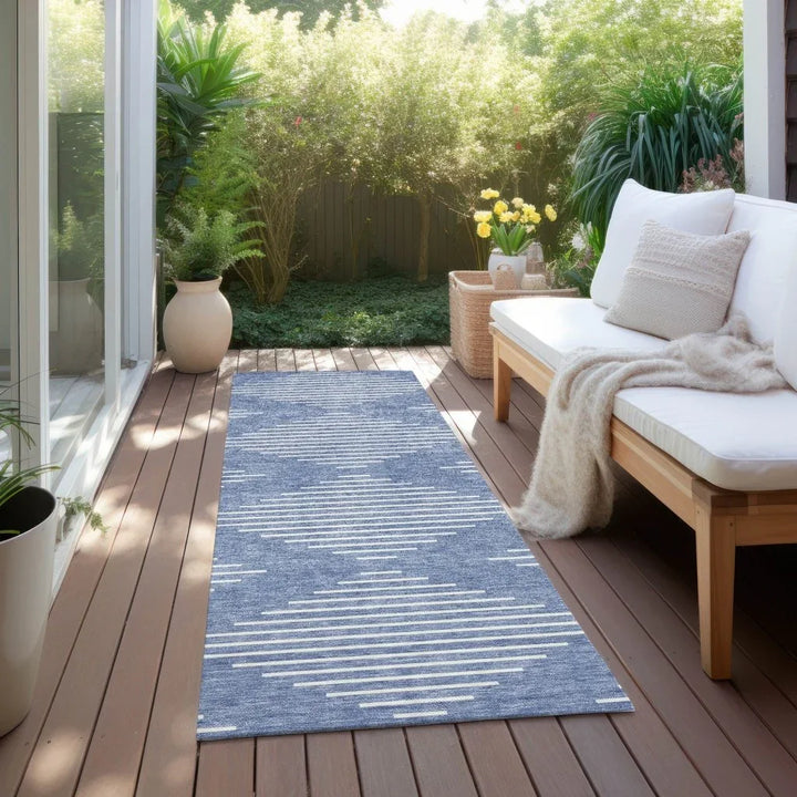 Velina Denim Washable Indoor-Outdoor Rug-Outdoor Rugs-LOOMLAN Rugs-LOOMLAN