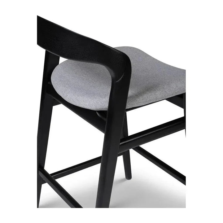 Velma Boucle Wooden Counter Stool - LOOMLAN - Urbia - Counter Stools