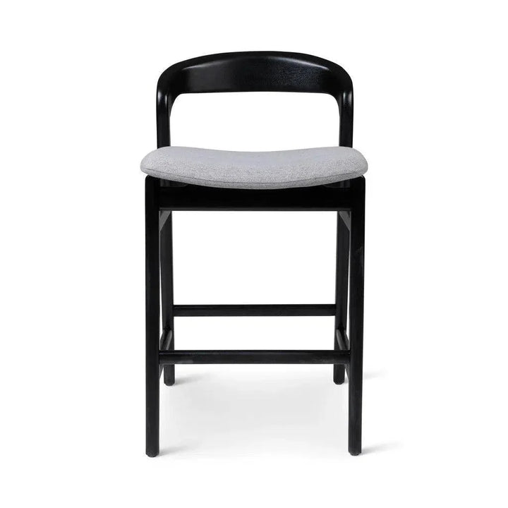 Velma Boucle Wooden Counter Stool - LOOMLAN - Urbia - Counter Stools