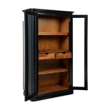 Veneto Solid Wooden Black Cabinet-Accent Cabinets-Furniture Classics-LOOMLAN