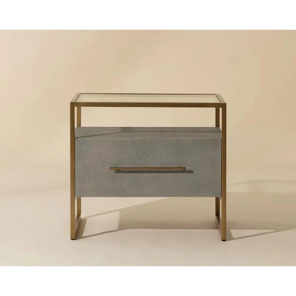 Venice Leather Nightstand