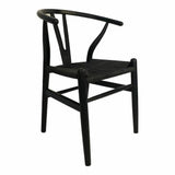 Ventana Armless Dining Chair-Dining Chairs-Moe's Home-Black-LOOMLAN