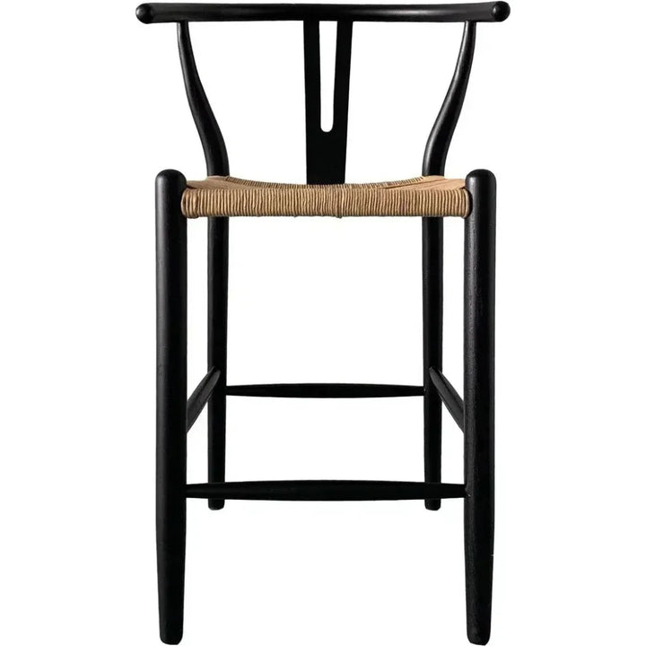 Ventana Two Tone Woven Seat Counter Stool - LOOMLAN - Moe's Home - Counter Stools