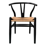 Ventana Two Tone Woven Seat Dining Chair-Dining Chairs-Moe's Home-LOOMLAN