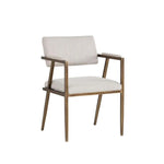 Ventouz Leather Transitional Dining Armchair