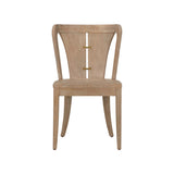 Venturi Wooden Brown Armless Chair-Dining Chairs-Wildwood-LOOMLAN