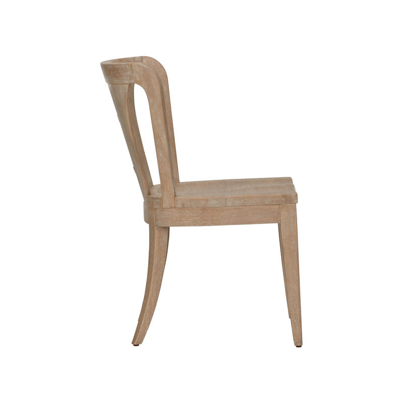 Venturi Wooden Brown Armless Chair-Dining Chairs-Wildwood-LOOMLAN