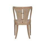 Venturi Wooden Brown Armless Chair-Dining Chairs-Wildwood-LOOMLAN