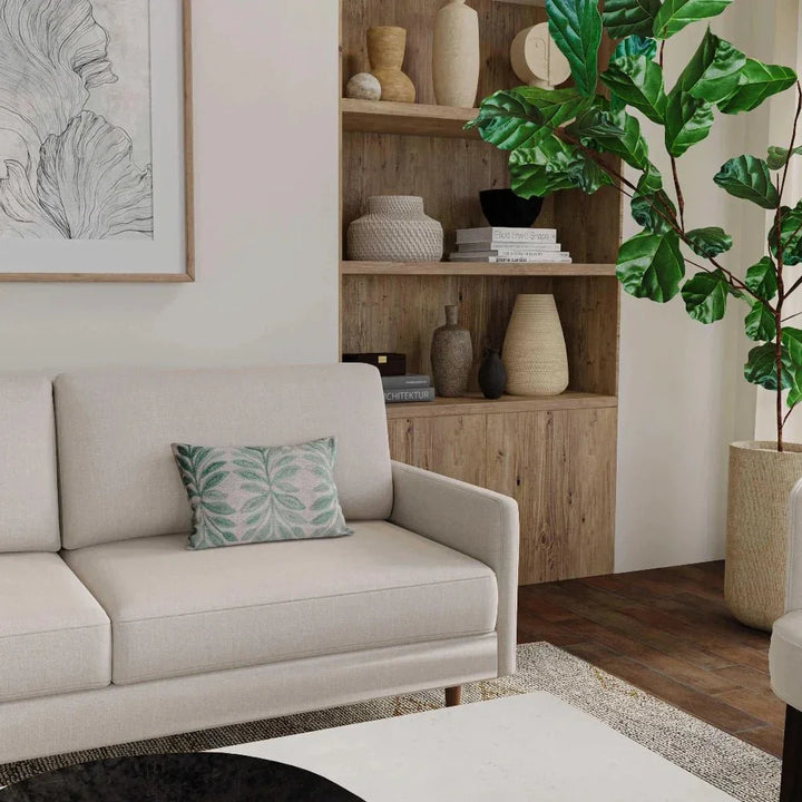 Vera Botanical Lumbar Outdoror Pillow-Outdoor Pillows-LOOMLAN-LOOMLAN