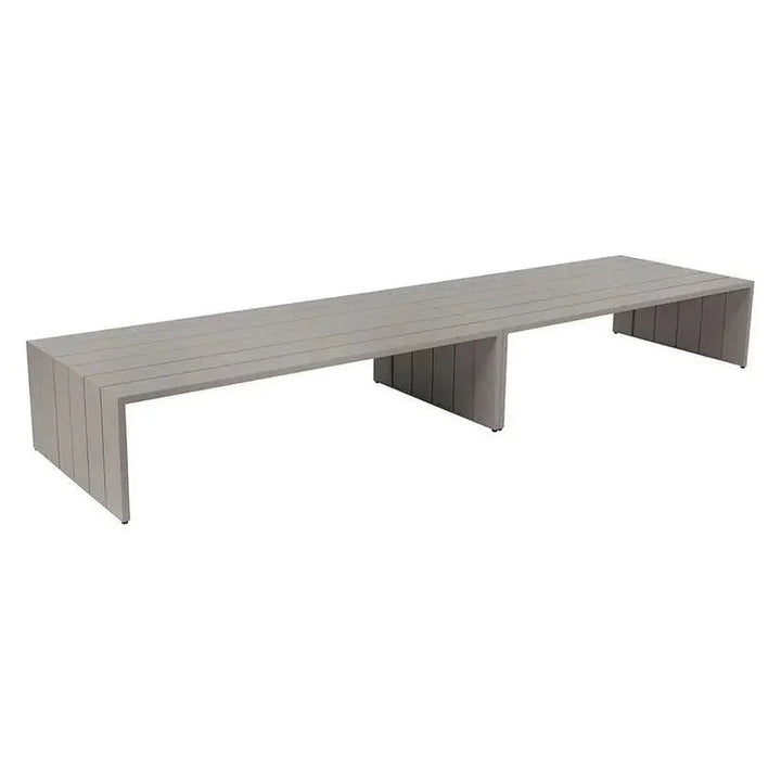 Verin Aluminum Outdoor Rectangular Coffee Table-Outdoor Coffee Tables-SUNPAN-LOOMLAN