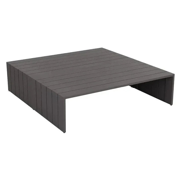 Verin Aluminum Outdoor Rectangular Coffee Table-Outdoor Coffee Tables-SUNPAN-LOOMLAN