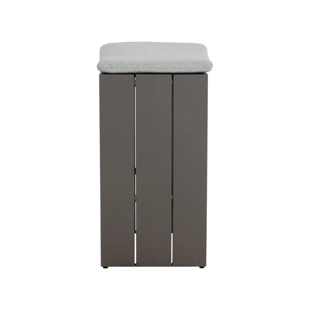 Verin Fabric Streamlined Outdoor Barstool