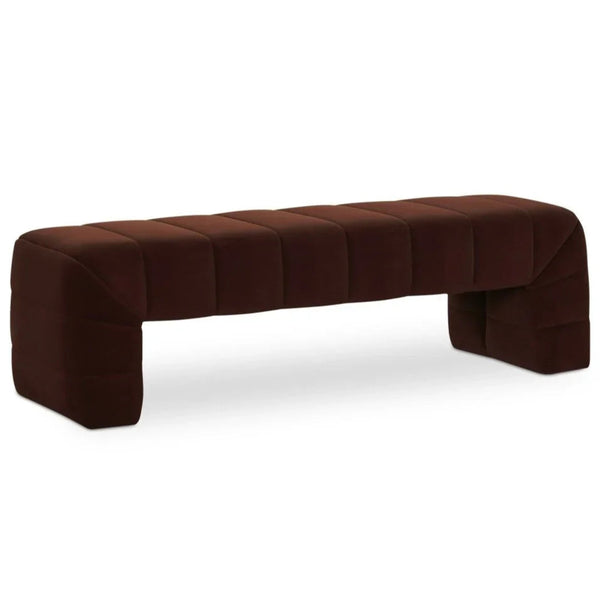 Verity Top Grain Leather Bedroom Bench - LOOMLAN - Moe's Home - Bedroom Benches