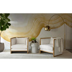 Vern Marble Based Arc Floor Lamp