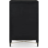 Verona Black Five-Drawer Chest