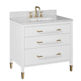 36" Verona Vanity Rectangular Undermount Sink