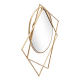 Vertex Mirror Gold Wall Mirrors LOOMLAN By Zuo Modern