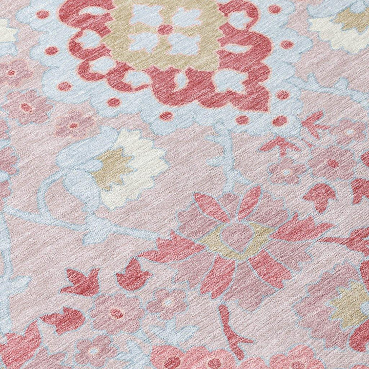 Vespera Blush Washable Indoor-Outdoor Rug-Outdoor Rugs-LOOMLAN Rugs-LOOMLAN