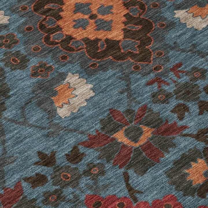 Vespera Denim Washable Indoor-Outdoor Rug-Outdoor Rugs-LOOMLAN Rugs-LOOMLAN