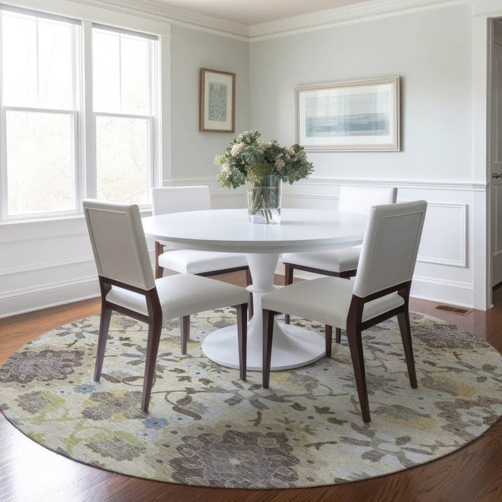 Vespera Ivory Washable Indoor-Outdoor Rug-Outdoor Rugs-LOOMLAN Rugs-LOOMLAN