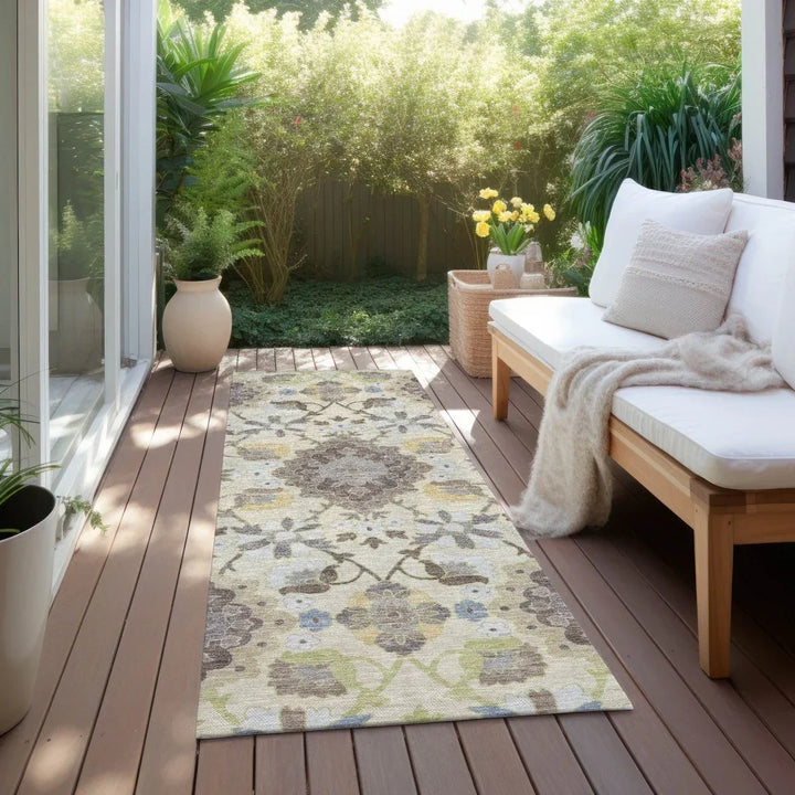 Vespera Ivory Washable Indoor-Outdoor Rug-Outdoor Rugs-LOOMLAN Rugs-LOOMLAN