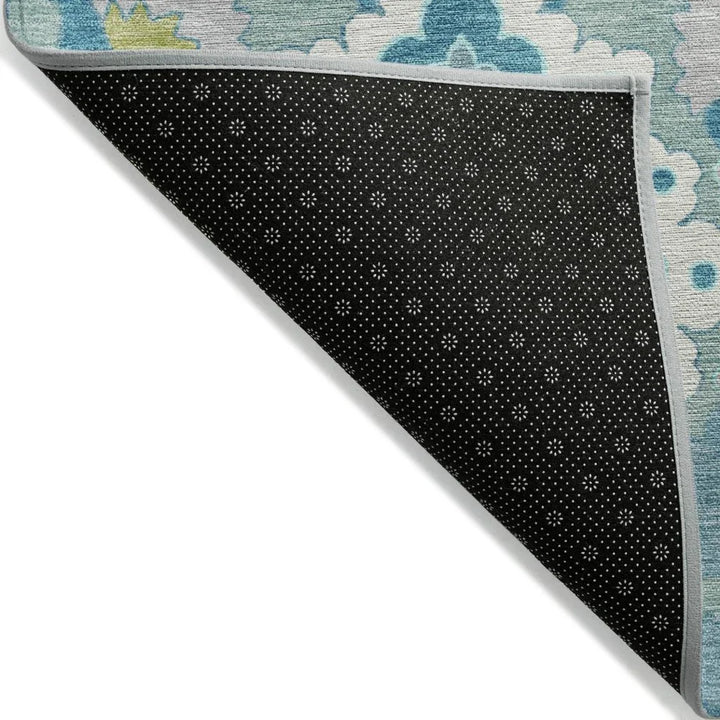 Vespera Teal Washable Indoor-Outdoor Rug-Outdoor Rugs-LOOMLAN Rugs-LOOMLAN