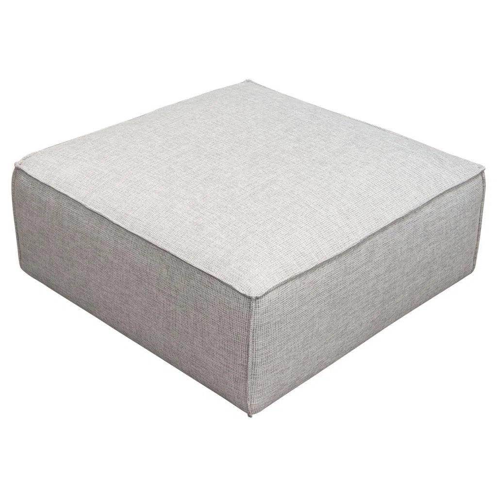 Vice Square Ottoman in Barley Fabric